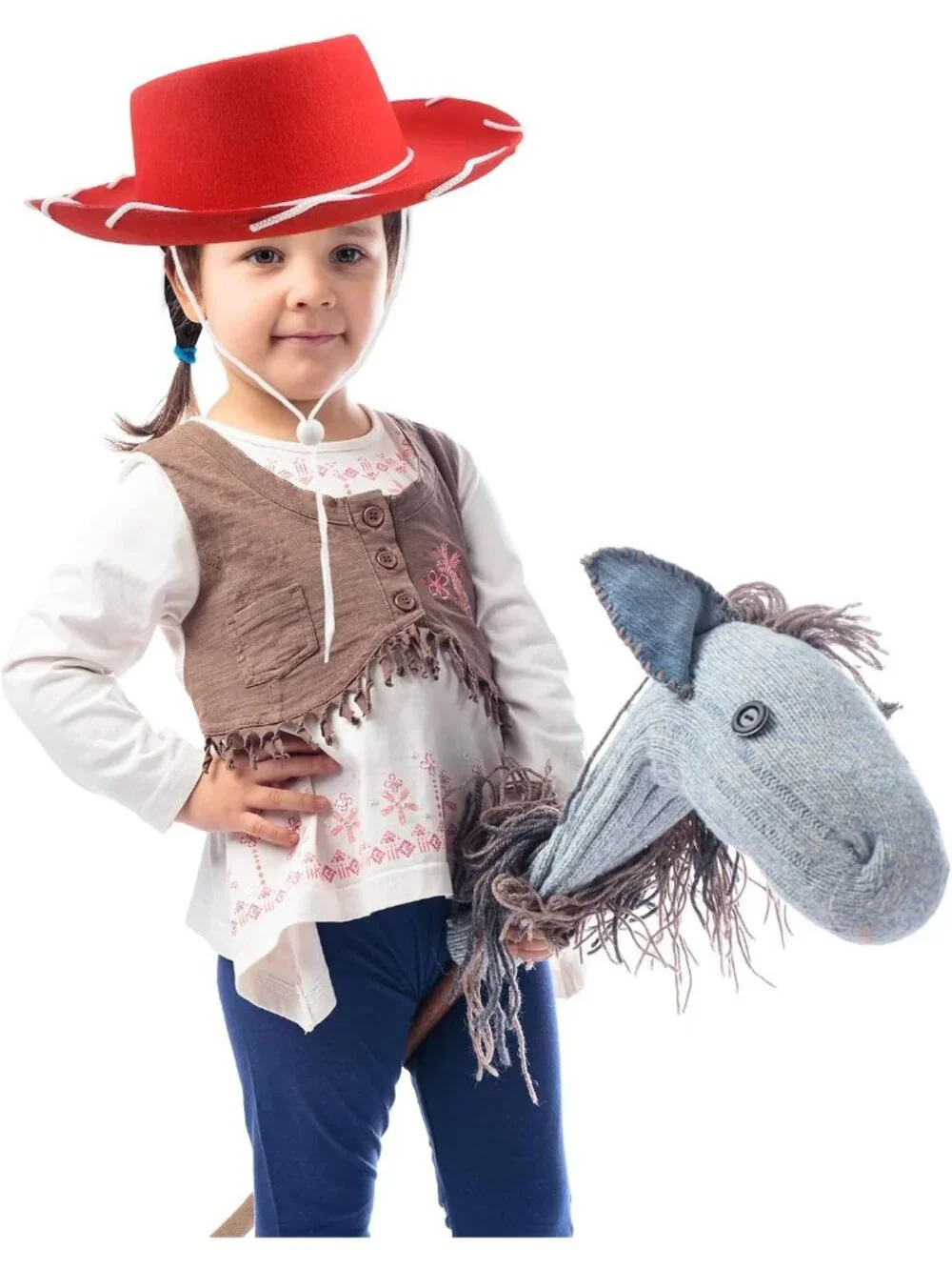 Kids Red Classic Felt Western lightweight Cowgirl Cowboy Hats 10 Pack